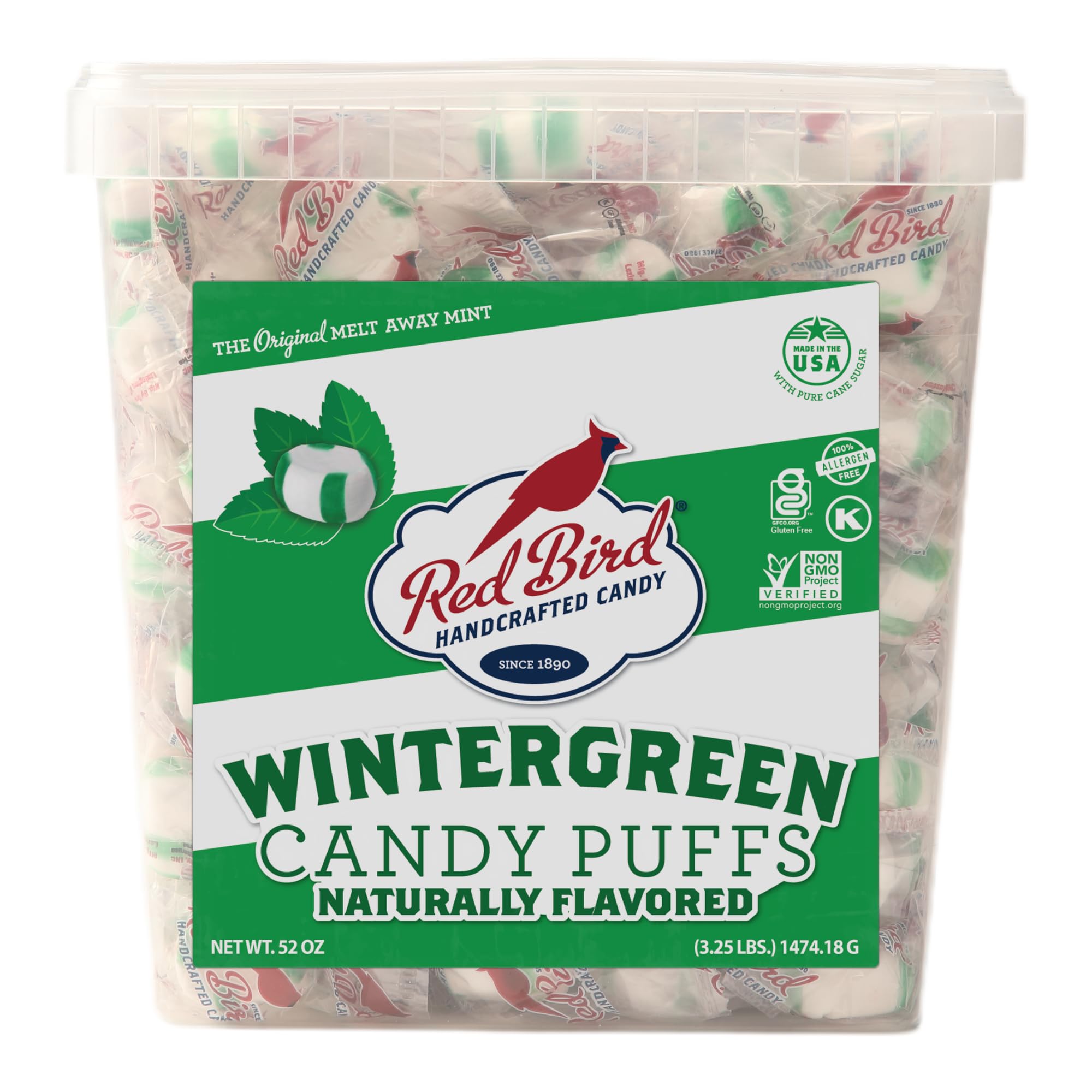 Amazon.com : Red Bird Soft Wintergreen Candy Puffs, Individually